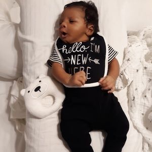Matching Sets - 3 Piece Black & White Outfit Matching Sets - 3 Piece Black & White Outfit